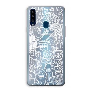 CaseCompany Vexx Mixtape #2: Samsung Galaxy A20s Transparant Hoesje