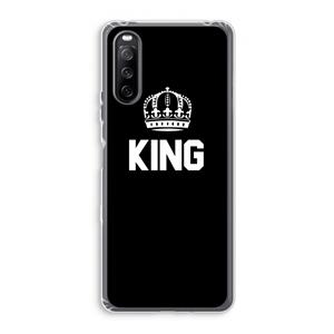 CaseCompany King zwart: Sony Xperia 10 III Transparant Hoesje