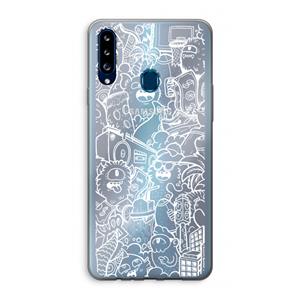 CaseCompany Vexx City #2: Samsung Galaxy A20s Transparant Hoesje