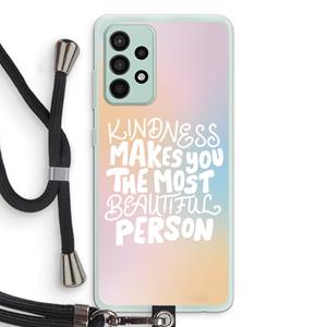 CaseCompany The prettiest: Samsung Galaxy A52s 5G Transparant Hoesje met koord