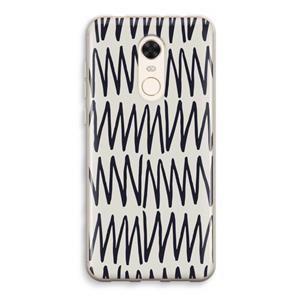 CaseCompany Marrakech Zigzag: Xiaomi Redmi 5 Transparant Hoesje