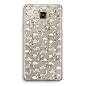 CaseCompany Zwanen: Samsung Galaxy A5 (2016) Transparant Hoesje