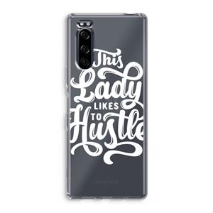CaseCompany Hustle Lady: Sony Xperia 5 Transparant Hoesje