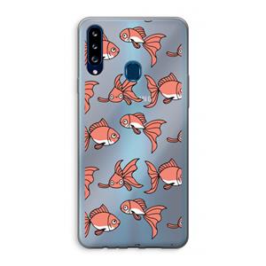 CaseCompany Blub: Samsung Galaxy A20s Transparant Hoesje