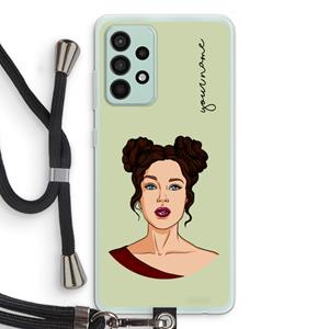 CaseCompany Pop-Art Creator: Samsung Galaxy A52s 5G Transparant Hoesje met koord