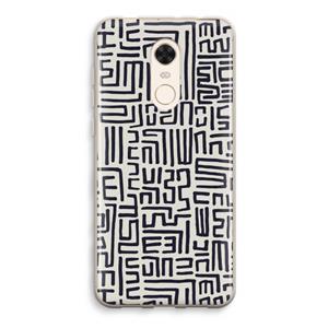 CaseCompany Moroccan Print: Xiaomi Redmi 5 Transparant Hoesje