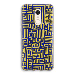 CaseCompany Majorelle Blue Print: Xiaomi Redmi 5 Transparant Hoesje