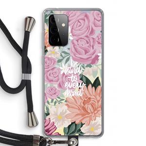CaseCompany Kindness matters: Samsung Galaxy A72 5G Transparant Hoesje met koord