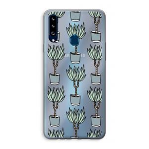 CaseCompany Boompje: Samsung Galaxy A20s Transparant Hoesje