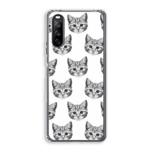 CaseCompany Kitten: Sony Xperia 10 III Transparant Hoesje