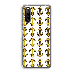 CaseCompany Musketon Anchor: Sony Xperia 10 III Transparant Hoesje