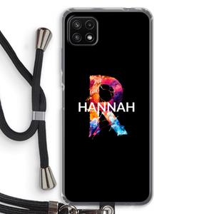 CaseCompany Abstract Spectrum: Samsung Galaxy A22 5G Transparant Hoesje met koord