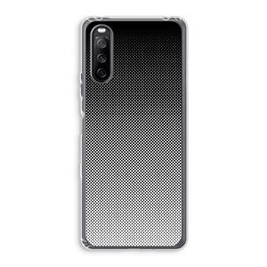 CaseCompany Musketon Halftone: Sony Xperia 10 III Transparant Hoesje