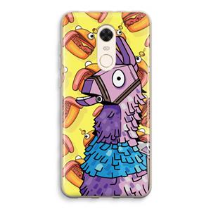 CaseCompany Loot Burger: Xiaomi Redmi 5 Transparant Hoesje