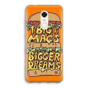 CaseCompany Big Macs Bigger Dreams: Xiaomi Redmi 5 Transparant Hoesje
