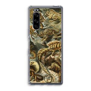 CaseCompany Haeckel Lacertilia: Sony Xperia 5 Transparant Hoesje
