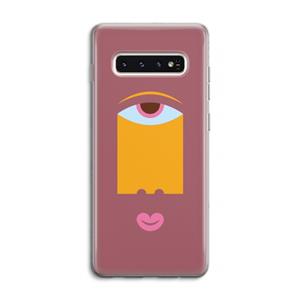 CaseCompany Mono V: Samsung Galaxy S10 4G Transparant Hoesje