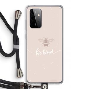 CaseCompany Be(e) kind: Samsung Galaxy A72 5G Transparant Hoesje met koord