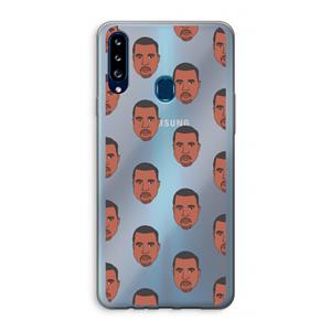 CaseCompany Kanye Call Me℃: Samsung Galaxy A20s Transparant Hoesje