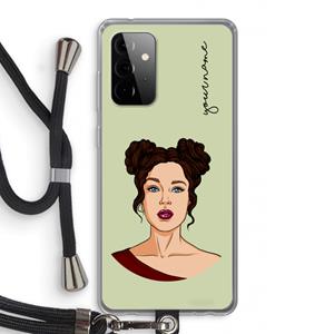 CaseCompany Pop-Art Creator: Samsung Galaxy A72 5G Transparant Hoesje met koord