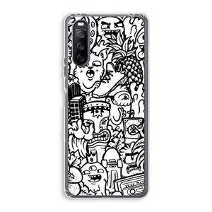 CaseCompany Vexx Mixtape #2: Sony Xperia 10 III Transparant Hoesje