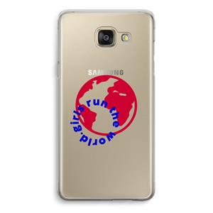 CaseCompany Run The World: Samsung Galaxy A5 (2016) Transparant Hoesje