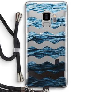 CaseCompany Oceaan: Samsung Galaxy S9 Transparant Hoesje met koord