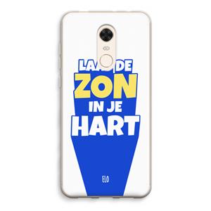 CaseCompany Laat de zon in je hart: Xiaomi Redmi 5 Transparant Hoesje