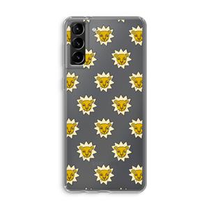 CaseCompany Leeuwenkoppen: Samsung Galaxy S21 Plus Transparant Hoesje