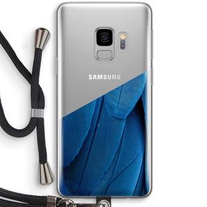 CaseCompany Pauw: Samsung Galaxy S9 Transparant Hoesje met koord