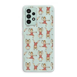 CaseCompany Gymboys: Samsung Galaxy A52s 5G Transparant Hoesje