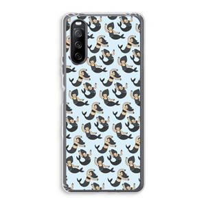 CaseCompany Zeemeermin: Sony Xperia 10 III Transparant Hoesje
