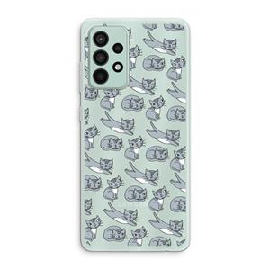 CaseCompany Poezen: Samsung Galaxy A52s 5G Transparant Hoesje