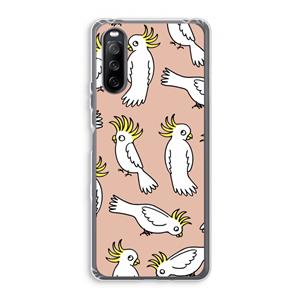 CaseCompany Papegaai: Sony Xperia 10 III Transparant Hoesje