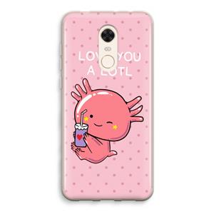 CaseCompany Love You A Lotl: Xiaomi Redmi 5 Transparant Hoesje