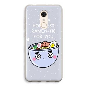 CaseCompany I'm A Hopeless Ramen-Tic For You: Xiaomi Redmi 5 Transparant Hoesje