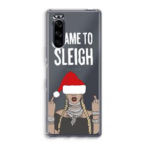 CaseCompany Came To Sleigh: Sony Xperia 5 Transparant Hoesje