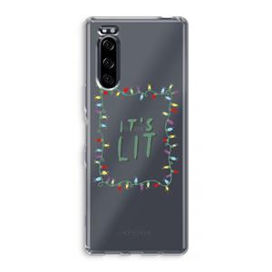 CaseCompany It's Lit: Sony Xperia 5 Transparant Hoesje