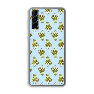 CaseCompany Bananas: Samsung Galaxy S21 Plus Transparant Hoesje
