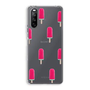 CaseCompany Waterijsje: Sony Xperia 10 III Transparant Hoesje