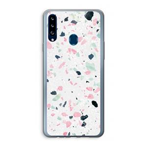CaseCompany Terrazzo N°3: Samsung Galaxy A20s Transparant Hoesje