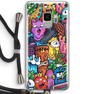 CaseCompany Vexx Mixtape: Samsung Galaxy S9 Transparant Hoesje met koord