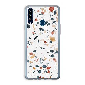 CaseCompany Terrazzo N°4: Samsung Galaxy A20s Transparant Hoesje