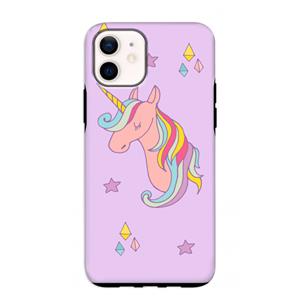 CaseCompany Roze eenhoorn: iPhone 12 mini Tough Case