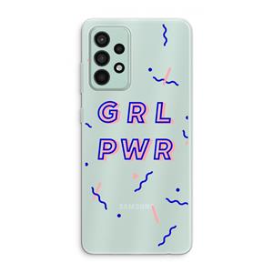 CaseCompany GRL PWR: Samsung Galaxy A52s 5G Transparant Hoesje