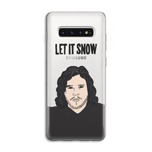 CaseCompany Let It Snow: Samsung Galaxy S10 4G Transparant Hoesje