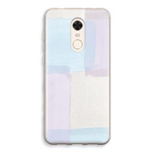 CaseCompany Square pastel: Xiaomi Redmi 5 Transparant Hoesje