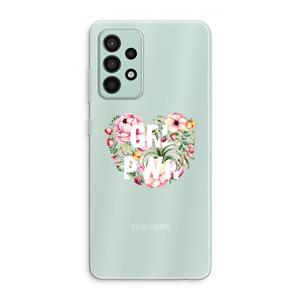 CaseCompany GRL PWR Flower: Samsung Galaxy A52s 5G Transparant Hoesje