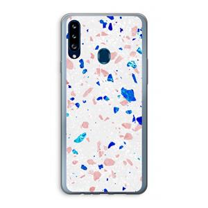 CaseCompany Terrazzo N°6: Samsung Galaxy A20s Transparant Hoesje