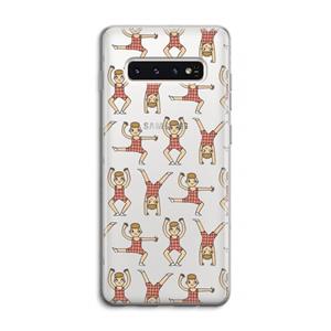 CaseCompany Gymboys: Samsung Galaxy S10 4G Transparant Hoesje
